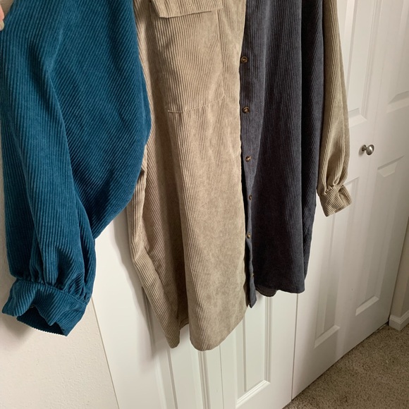 Nasty Gal Colorblock Long Sleeve Dress - Beige, Blue, Gray - Picture 4 of 9